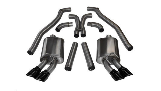 CORSA Sport / Cat-Back 4.0 in Twin Tips | 2012-15 Camaro ZL1 Coupe, 2010-15 SS 1LE (14971)