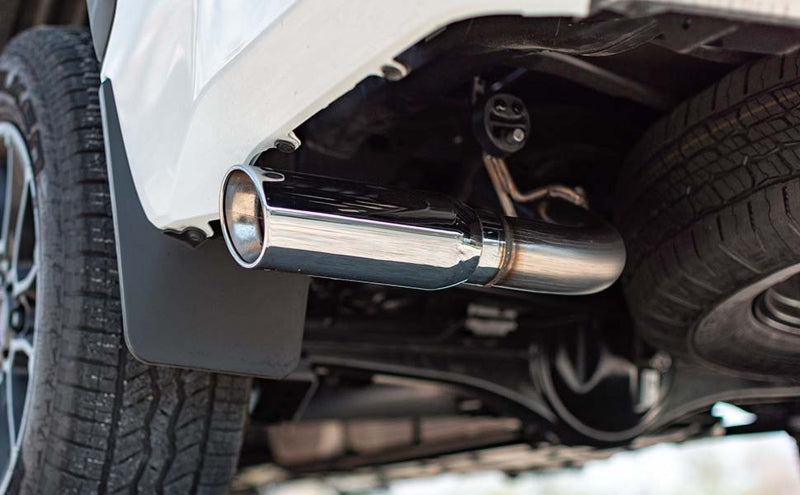 MagnaFlow Tip Stainless Double Wall Round Single Outlet Polished 4.5in DIA 3.5in Inlet 12in Length