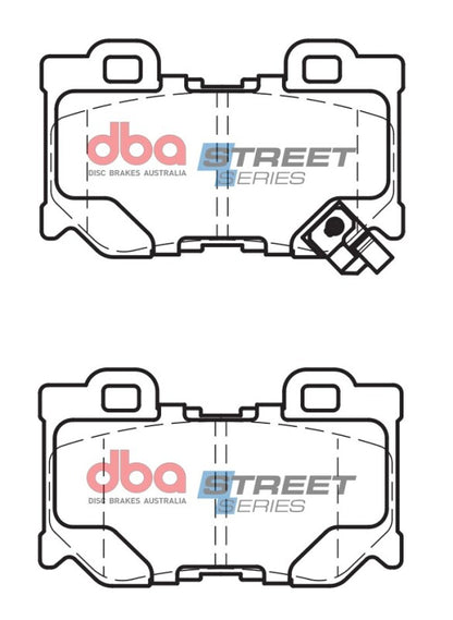 DBA 350mm Rear Street Series Rear Brake Pads | Infiniti G37 (09-13) (DB2401SS)