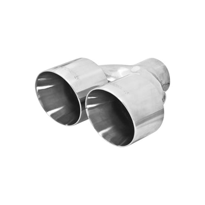 Flowmaster SS Tip 2.5/4.0in D&W Dual Tip For Stainless Steel, Weld On (15391)