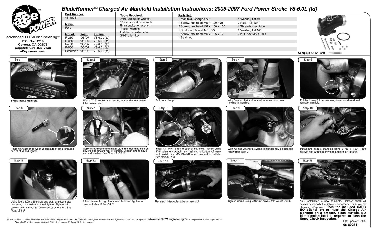 aFe Bladerunner Intake Manifold | Ford Diesel Trucks V8-6.0L (05-07) (46-10041)
