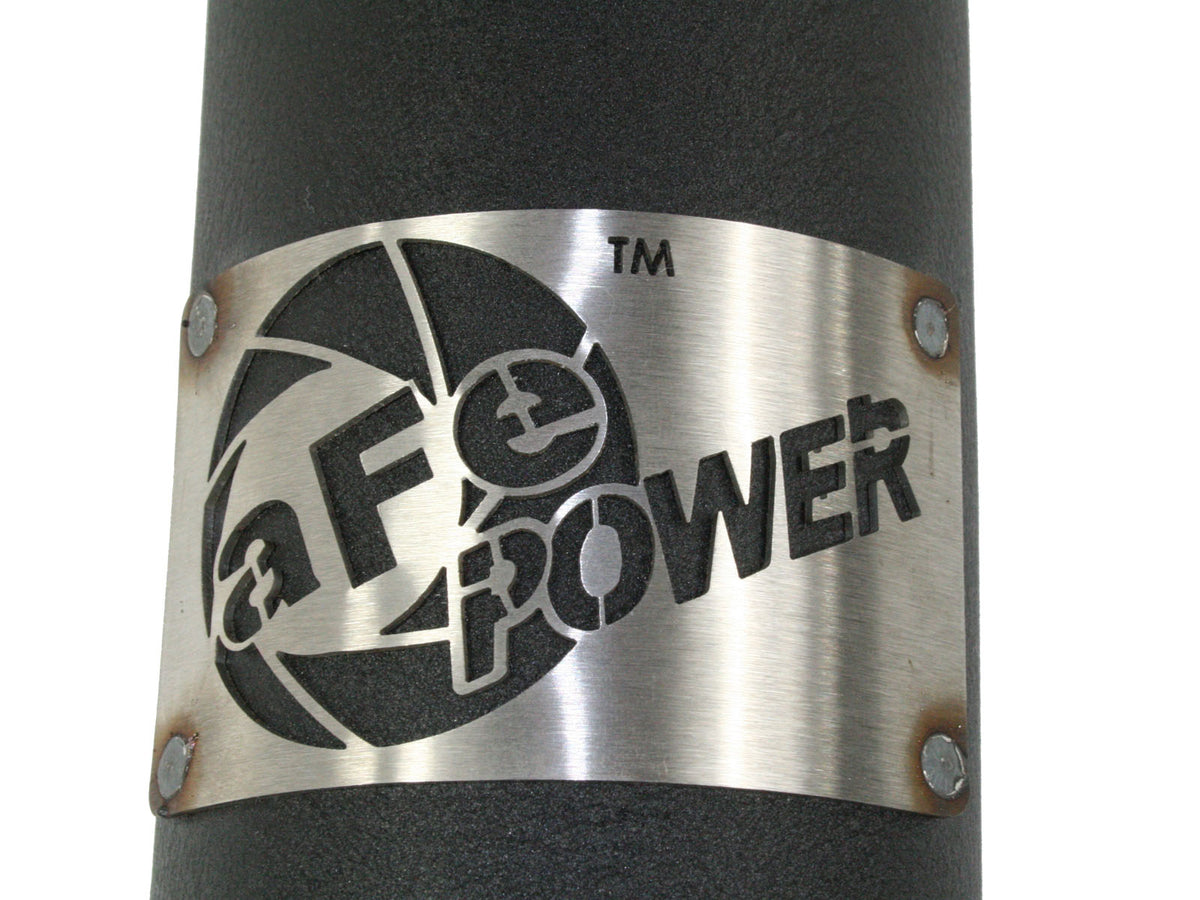 aFe 3-1/2in Aluminum Cold Charge Pipe Black | Dodge Diesel Trucks 07.5-09 L6-6.7L (46-20039)