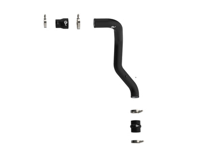 aFe 3 IN Aluminum Hot Charge Pipe Black | GM Diesel Trucks 04.5-10 V8-6.6L LLY/LBZ/LMM (46-20049)