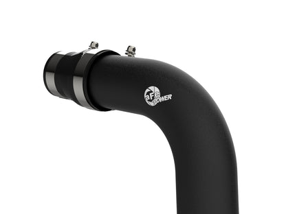 aFe 3 IN Aluminum Hot Charge Pipe Black | GM Diesel Trucks 04.5-10 V8-6.6L LLY/LBZ/LMM (46-20049)