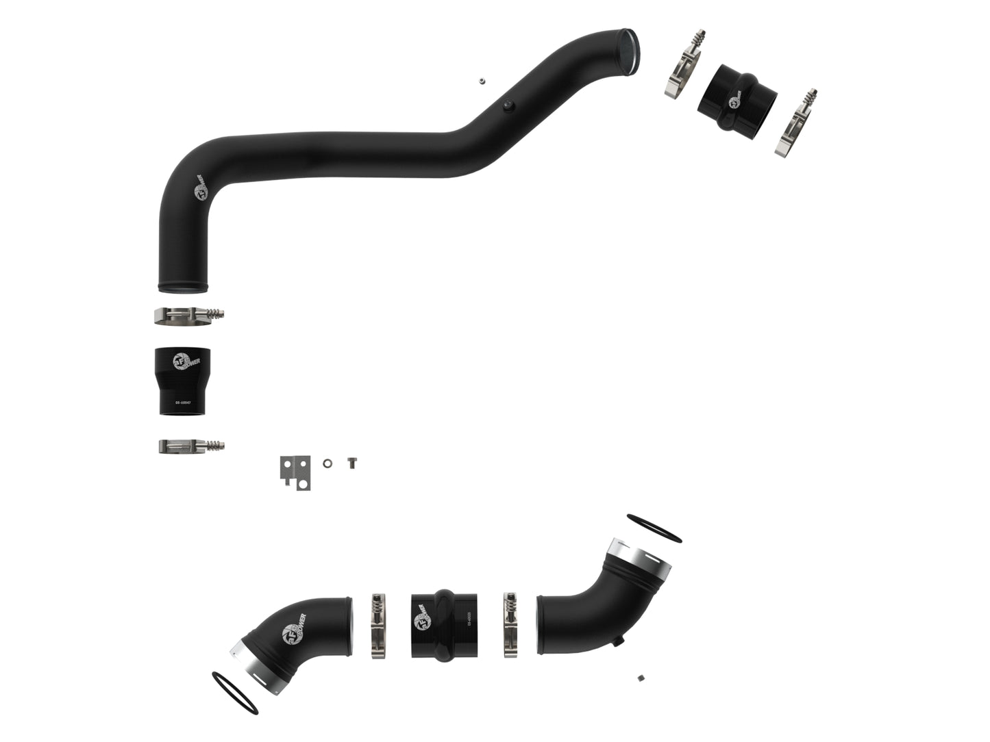 aFe BladeRunner Aluminum Hot & Cold Charge Pipe Kit | GM Diesel Trucks V8 6.6L (06-10) (46-20054-B)