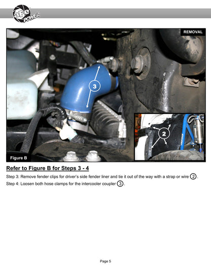 aFe BladeRunner Aluminum Hot & Cold Charge Pipe Kit | GM Diesel Trucks V8 6.6L (06-10) (46-20054-B)