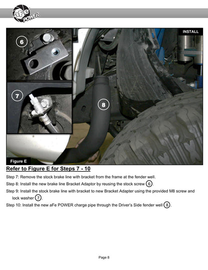aFe BladeRunner Aluminum Hot & Cold Charge Pipe Kit | GM Diesel Trucks V8 6.6L (06-10) (46-20054-B)