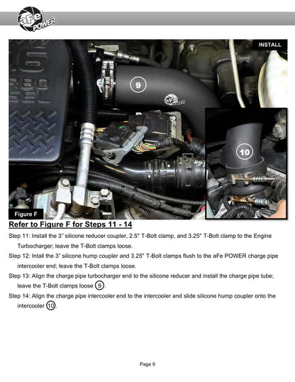 aFe BladeRunner Aluminum Hot & Cold Charge Pipe Kit | GM Diesel Trucks V8 6.6L (06-10) (46-20054-B)