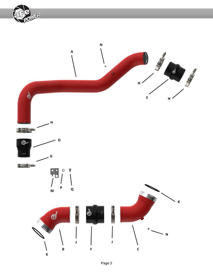 aFe BladeRunner Charge Pipe Kit | GM Diesel Trucks 06-14 (46-20054-R)