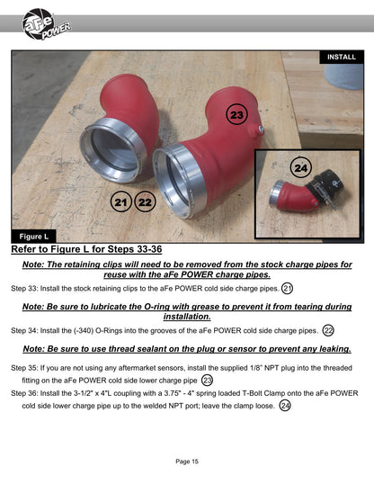 aFe BladeRunner Charge Pipe Kit | GM Diesel Trucks 06-14 (46-20054-R)