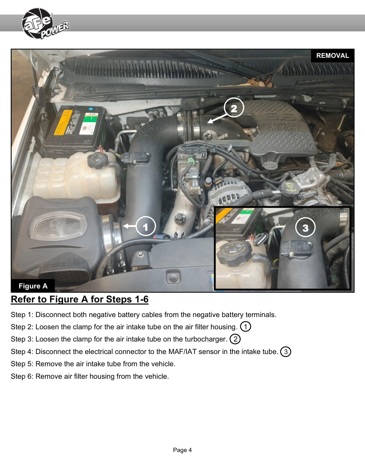aFe BladeRunner Charge Pipe GM Diesel 06-14 V8-6.6L | Silverado/Sierra 07-14 (46-20059-B)