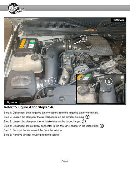 aFe BladeRunner Charge Pipe GM Diesel 06-14 V8-6.6L | Silverado/Sierra 07-14 (46-20059-B)