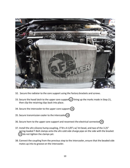 aFe Bladerunner Intercooler 3in Inlet/Outlet Ford 08-10 (46-20074-B)
