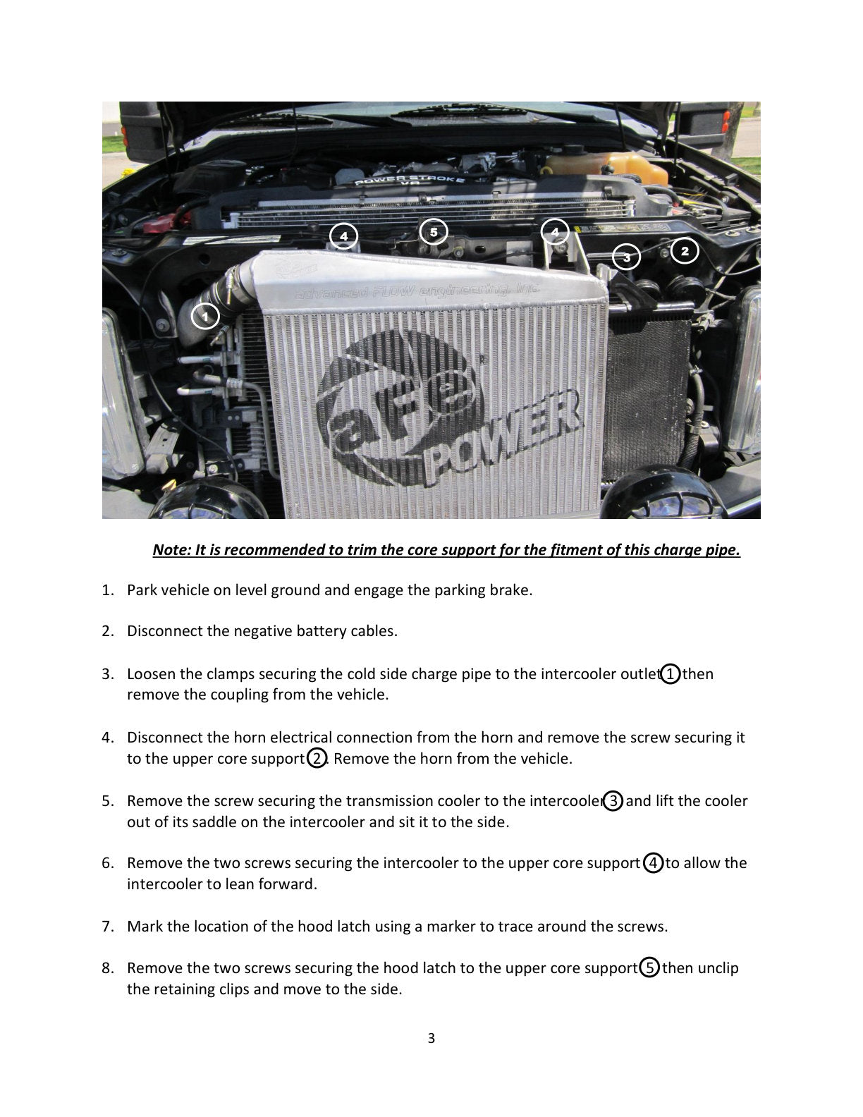 aFe Intercooler 3in Outlet Tube | Ford F-250/350 08-10 (46-20078)