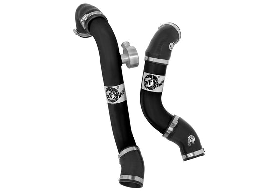 aFe BladeRunner Intercooler Tubes Black | Ford Mustang 15-23 EcoBoost I4-2.3L (46-20254-B)
