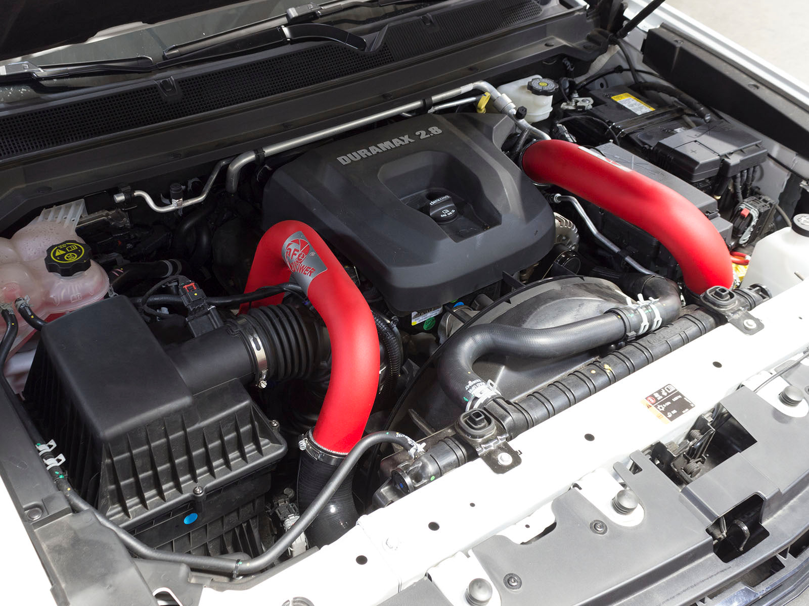 aFe BladeRunner 2.5in Red IC Tube Hot Side | Chevy Colorado/Canyon 12-26 (46-20268-R)