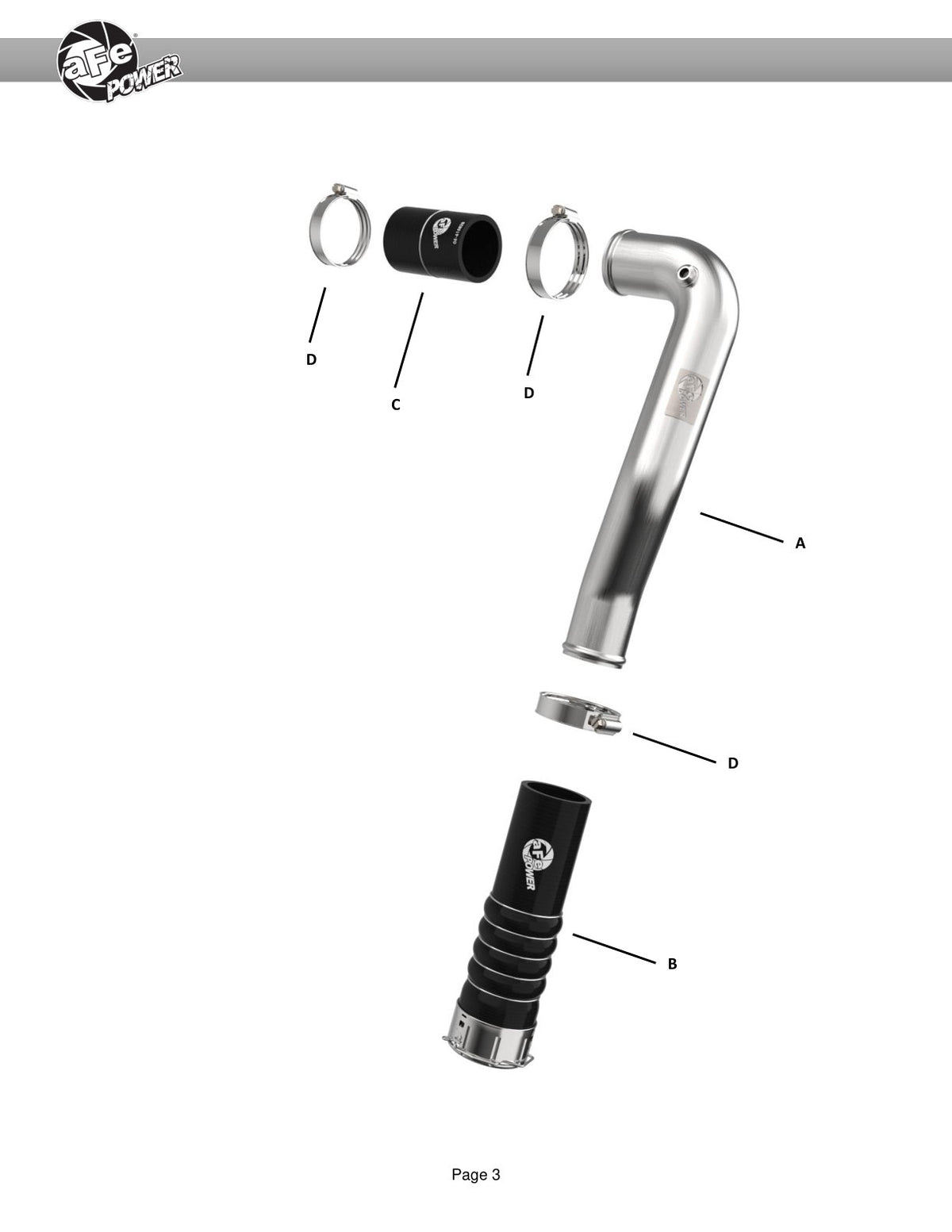 aFe BladeRunner SS Charge Pipe | GM Colorado/Canyon 12-26 (46-20268SS)
