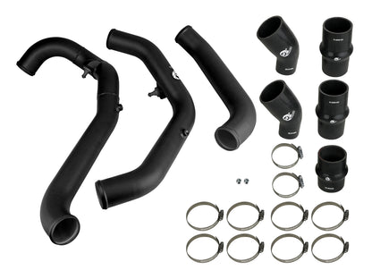 aFe Bladerunner 2.5in Hot Side IC Tubes w/SS Clamps | Ford F-150 Raptor V6 3.5L (17-20) (46-20298-B)