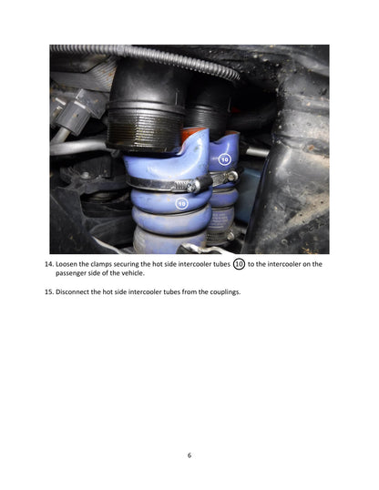 aFe Bladerunner 2.5in Hot Side IC Tubes w/SS Clamps | Ford F-150 Raptor V6 3.5L (17-20) (46-20298-B)