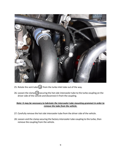 aFe Bladerunner 2.5in Hot Side IC Tubes w/SS Clamps | Ford F-150 Raptor V6 3.5L (17-20) (46-20298-B)