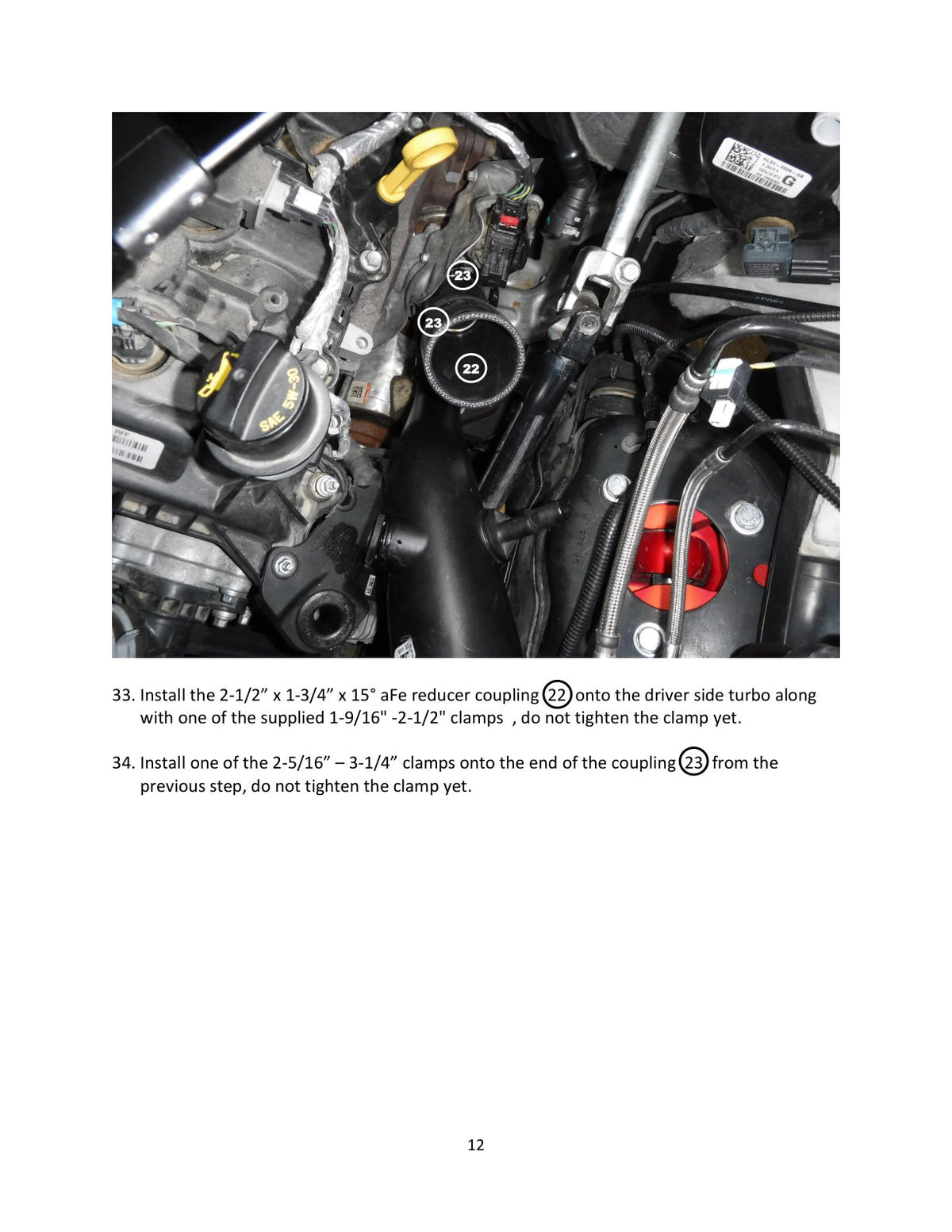 aFe Bladerunner 2.5in Hot Side IC Tubes w/SS Clamps | Ford F-150 Raptor V6 3.5L (17-20) (46-20298-B)