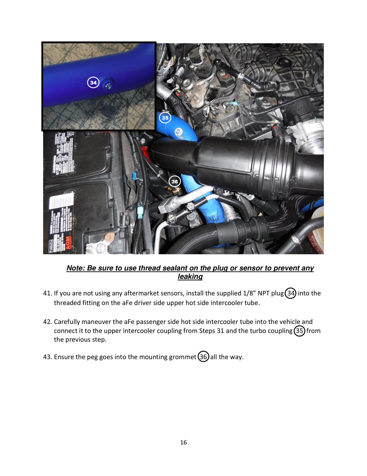 aFe Bladerunner 2.5in Hot Side IC Tubes w/SS Clamps | Ford F-150 Raptor V6 3.5L (17-20) (46-20298-B)
