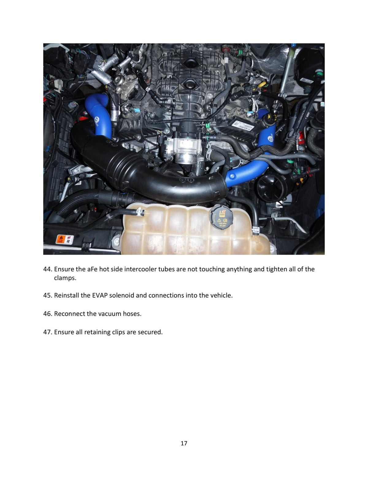 aFe Bladerunner 2.5in Hot Side IC Tubes w/SS Clamps | Ford F-150 Raptor V6 3.5L (17-20) (46-20298-B)