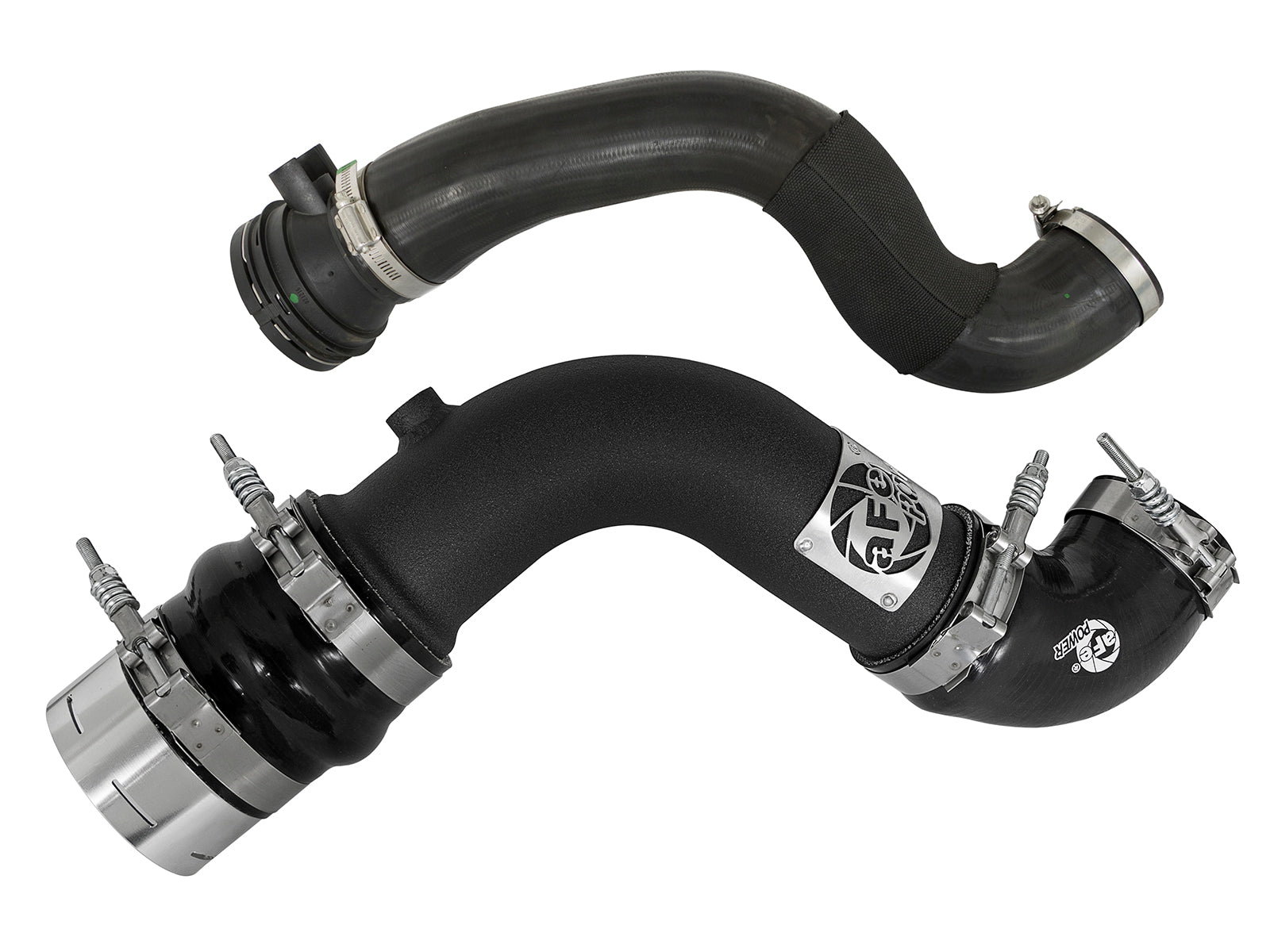 aFe Bladerunner 3in Hot & Cold Side SS Intercooler Tubes | Ford Diesel Trucks V8 6.7L (17+) (46-20314-B)