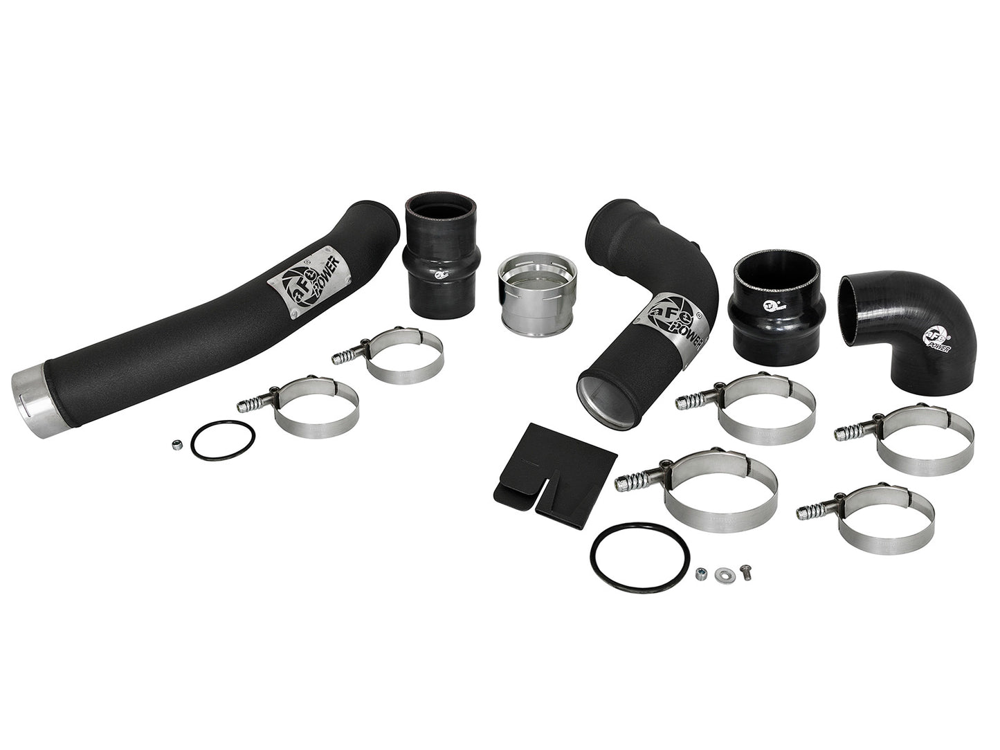 aFe Bladerunner 3in Hot & Cold Side SS Intercooler Tubes | Ford Diesel Trucks V8 6.7L (17+) (46-20314-B)