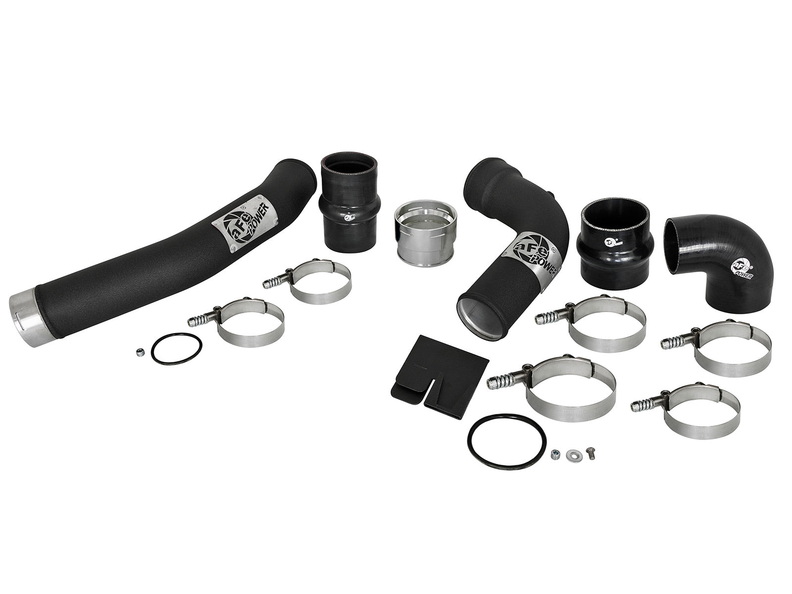 aFe Bladerunner 3in Hot & Cold Side SS Intercooler Tubes | Ford Diesel Trucks V8 6.7L (17+) (46-20314-B)