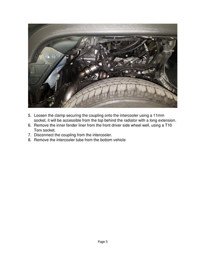 aFe Bladerunner 3in Intercooler Hot Side Tube | GM Diesel 15-19 L5P (46-20338-B)