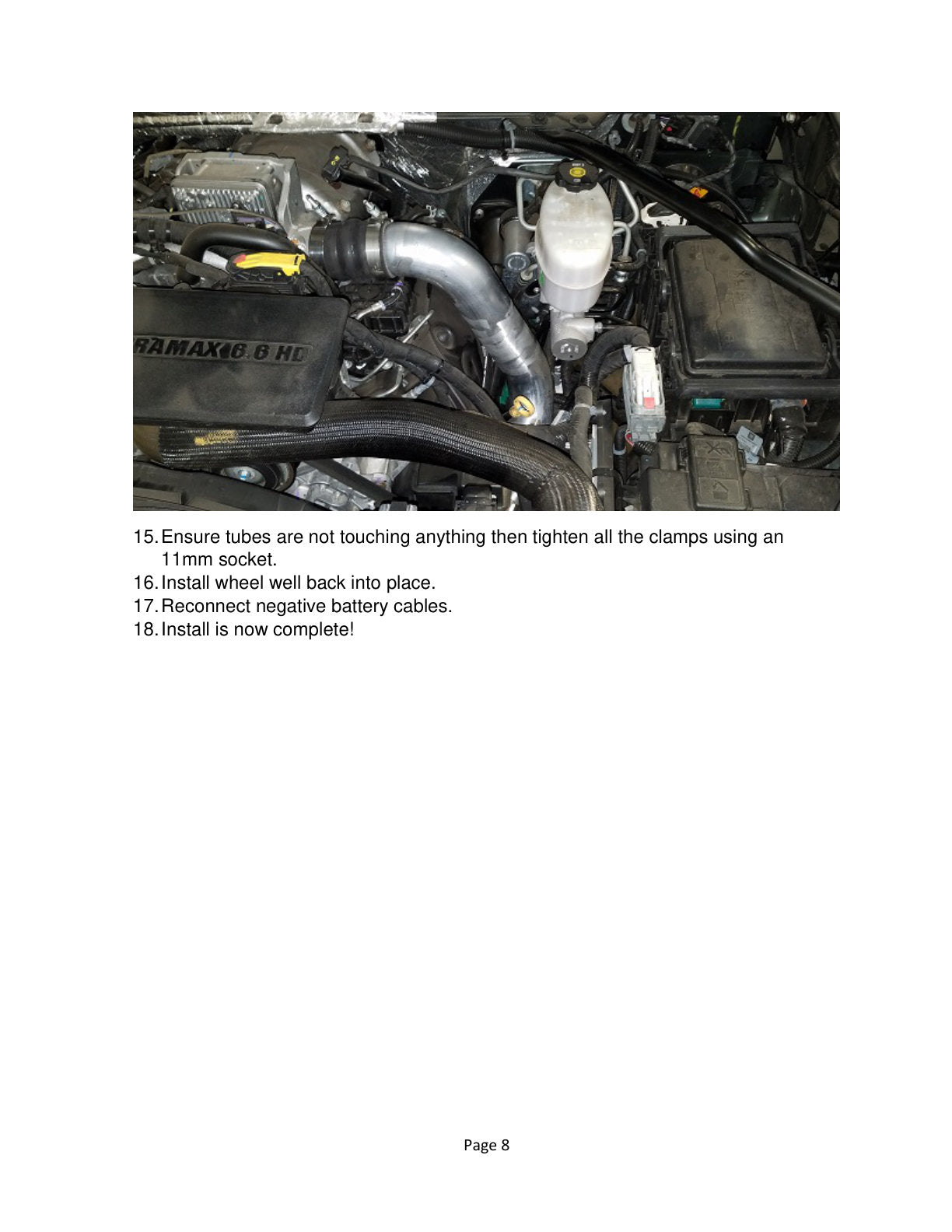 aFe Bladerunner 3in Intercooler Hot Side Tube | GM Diesel 15-19 L5P (46-20338-B)