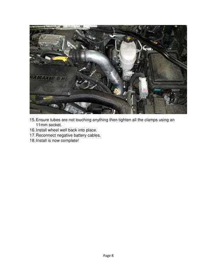 aFe Bladerunner 3in Intercooler Hot Side Tube | GM Diesel 15-19 L5P (46-20338-B)