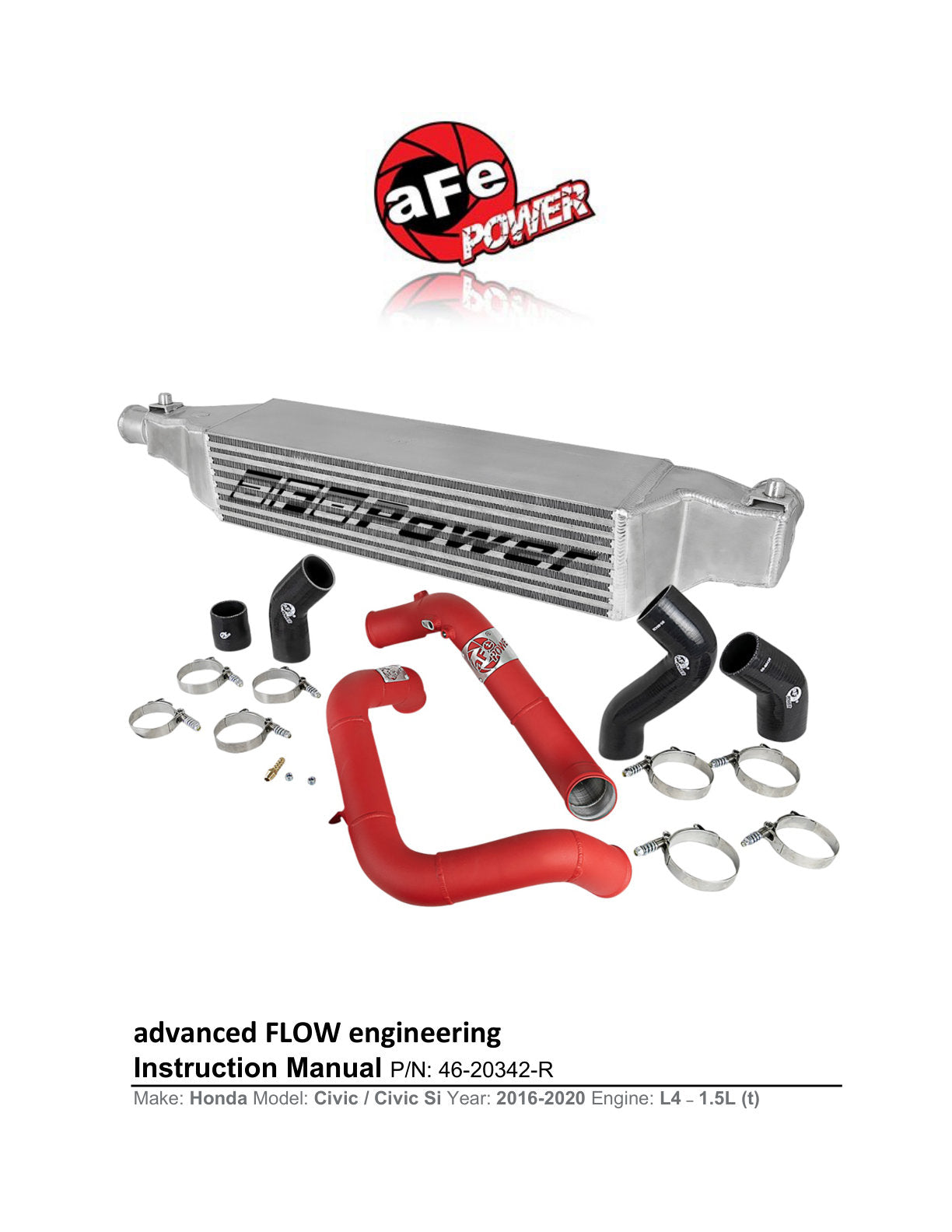 aFe BladeRunner GT Intercooler Kit | Honda Civic FC/FB/FG (16-22) (46-20342-R)