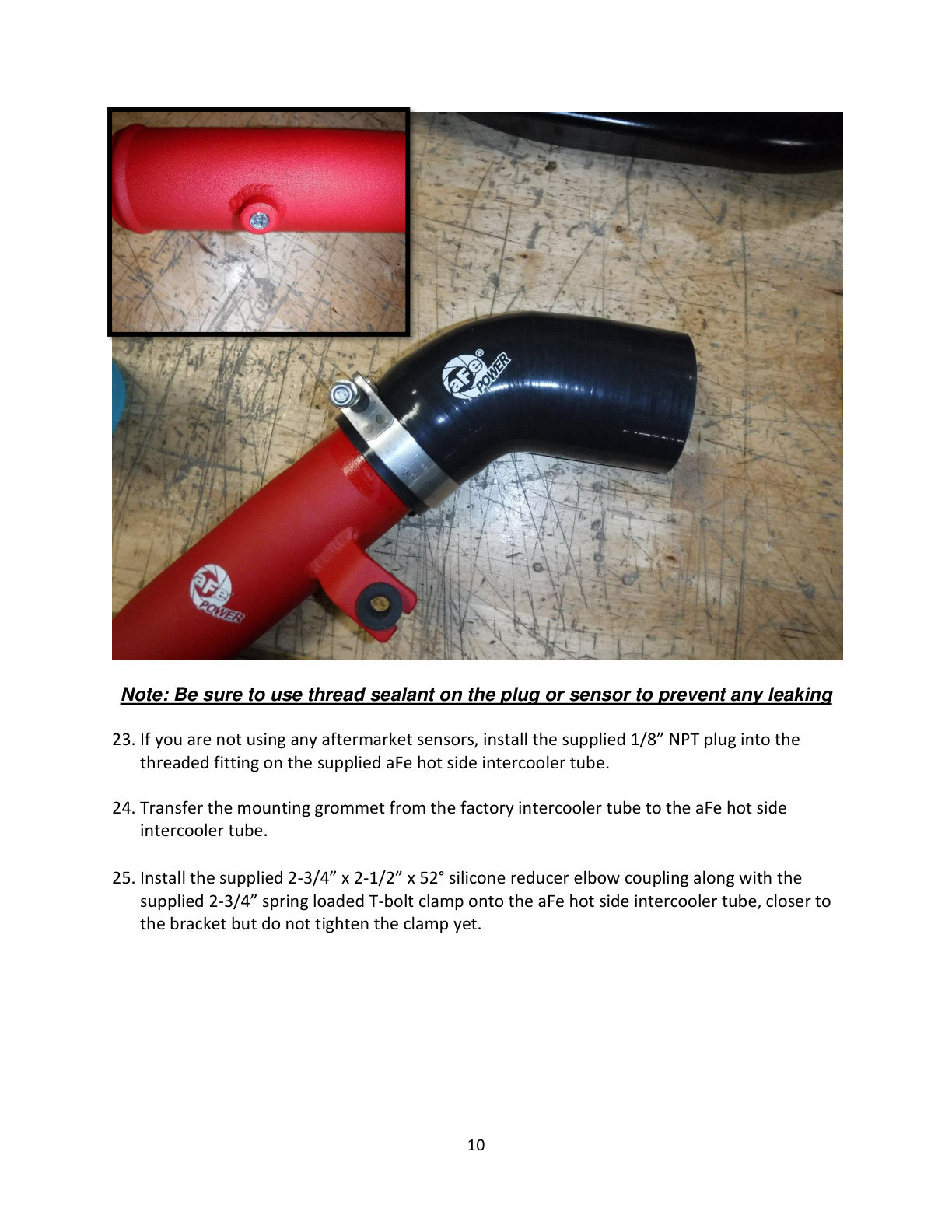 aFe 2.5in Aluminum Hot Side Charge Pipe | Subaru WRX 2.0T (15-20) (46-20378-B)