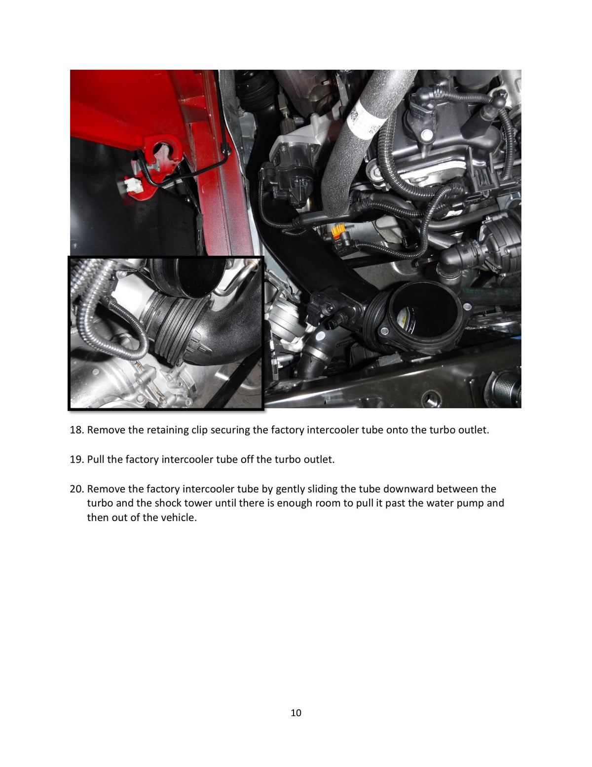 aFe 3in Red Intercooler Tube | Toyota Supra 3.0L (20) (46-20398-R)