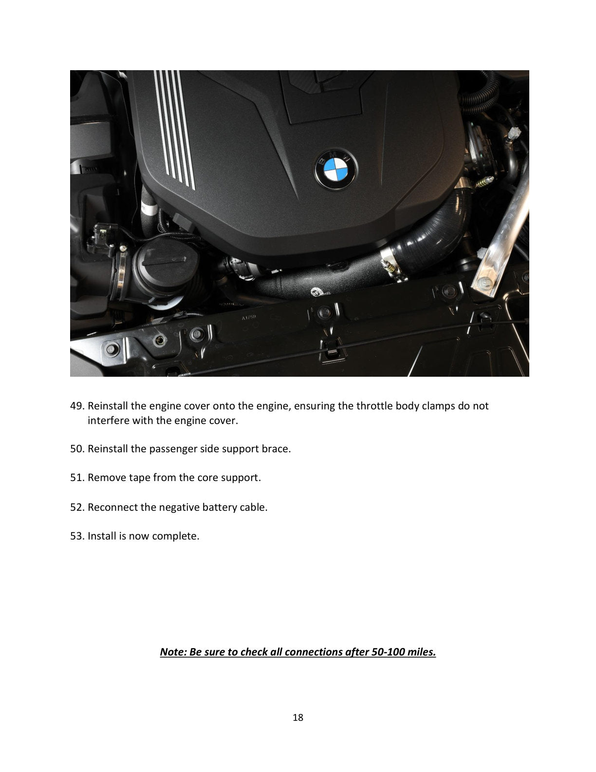 aFe BladeRunner 2.5-3in Hot Side Charge Pipe | BMW Z4 M40i (G29) (18-22) (46-20408-B)