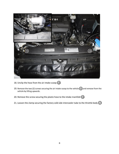 aFe BladeRunner Aluminum Hot & Cold Charge Pipe Kit | VW GTI MKVII 2015-2020 (46-20414-B)