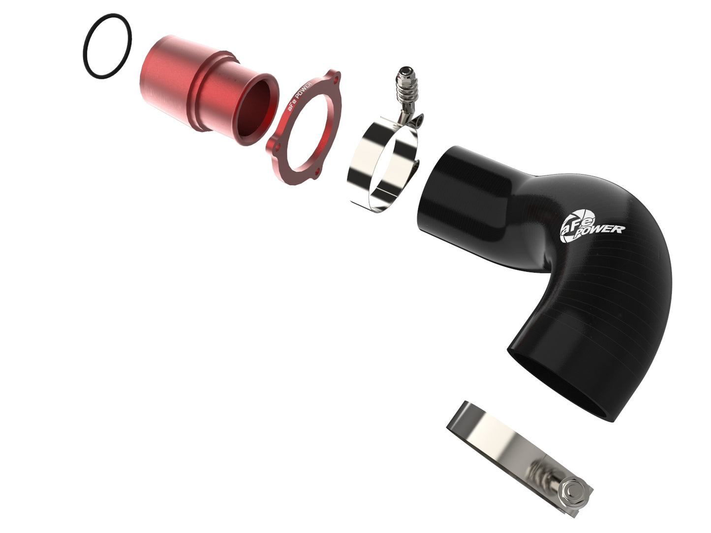 aFe Turbo Inlet Pipe Red | VW GTI Turbo (15-19) (46-20417-R)