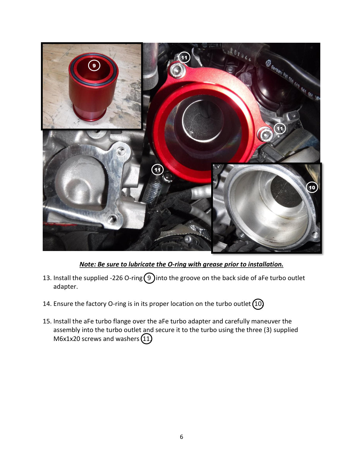 aFe Turbo Inlet Pipe Red | VW GTI Turbo (15-19) (46-20417-R)