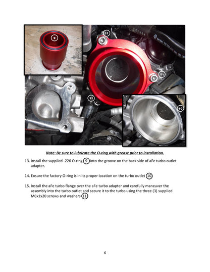 aFe Turbo Inlet Pipe Red | VW GTI Turbo (15-19) (46-20417-R)