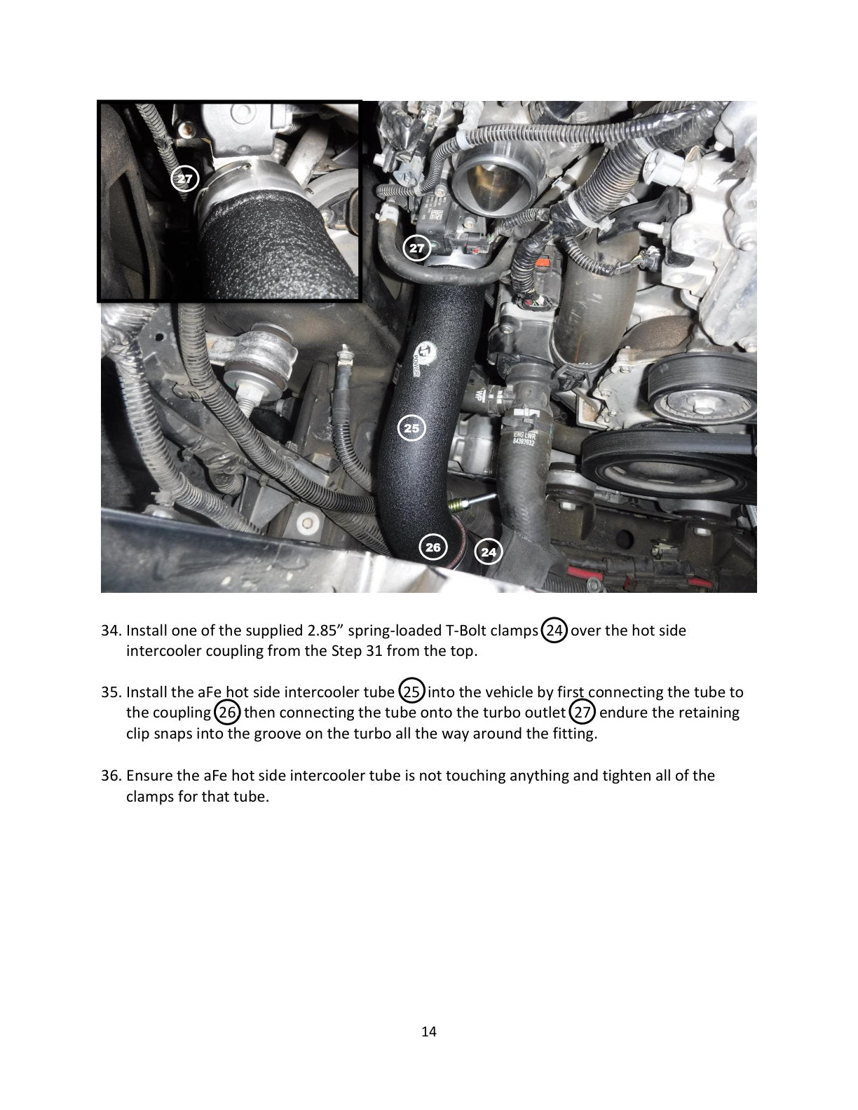aFe BladeRunner SS Hot & Cold Side Tubes Combo | GM Trucks 1500 L4-2.7L (19-20) (46-20424-B)