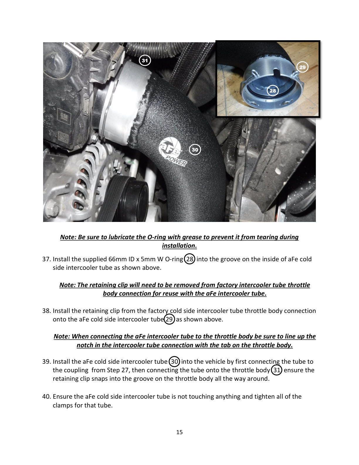 aFe BladeRunner SS Hot & Cold Side Tubes Combo | GM Trucks 1500 L4-2.7L (19-20) (46-20424-B)