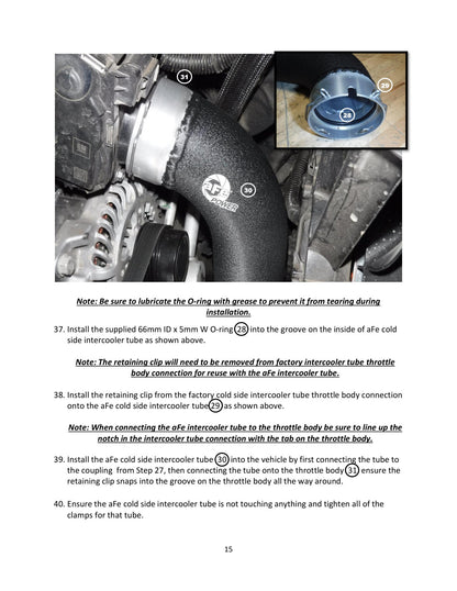 aFe BladeRunner SS Hot & Cold Side Tubes Combo | GM Trucks 1500 L4-2.7L (19-20) (46-20424-B)