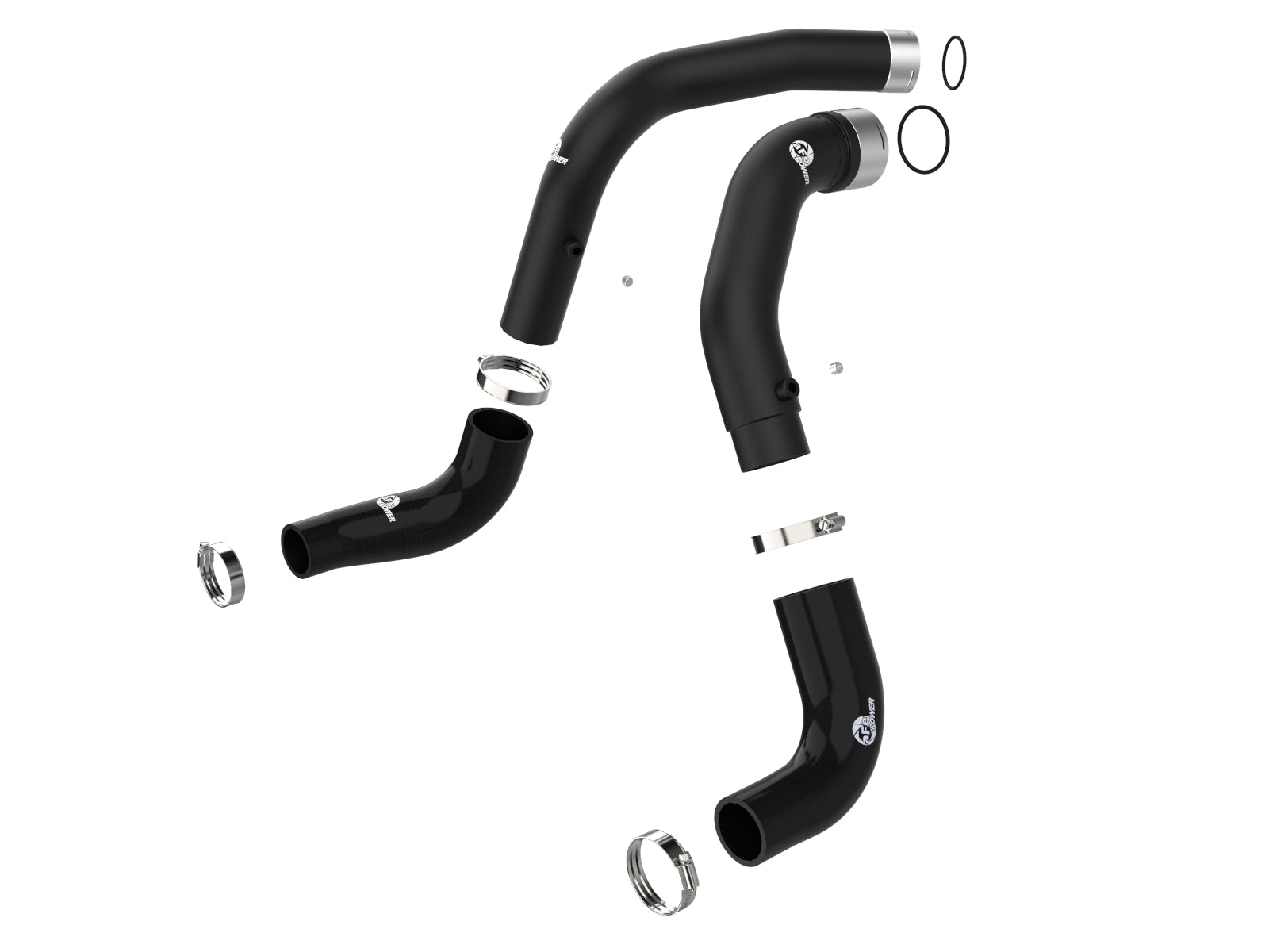 aFe BladeRunner Black 3in Intercooler Pipe Kit | Jeep Wrangler V6-3.0L (20-21) (46-20434-B)