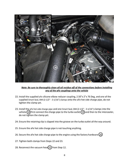 aFe BladeRunner Black 3in Intercooler Pipe Kit | Jeep Wrangler V6-3.0L (20-21) (46-20434-B)