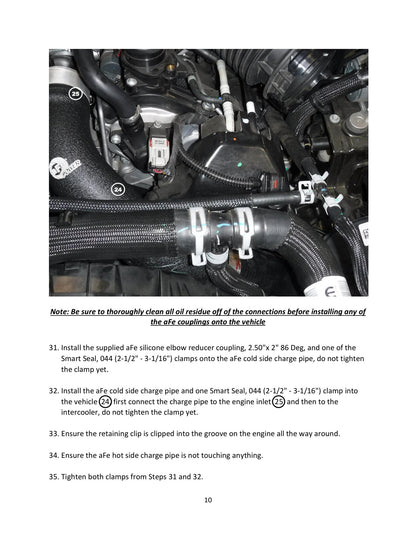 aFe BladeRunner Black 3in Intercooler Pipe Kit | Jeep Wrangler V6-3.0L (20-21) (46-20434-B)