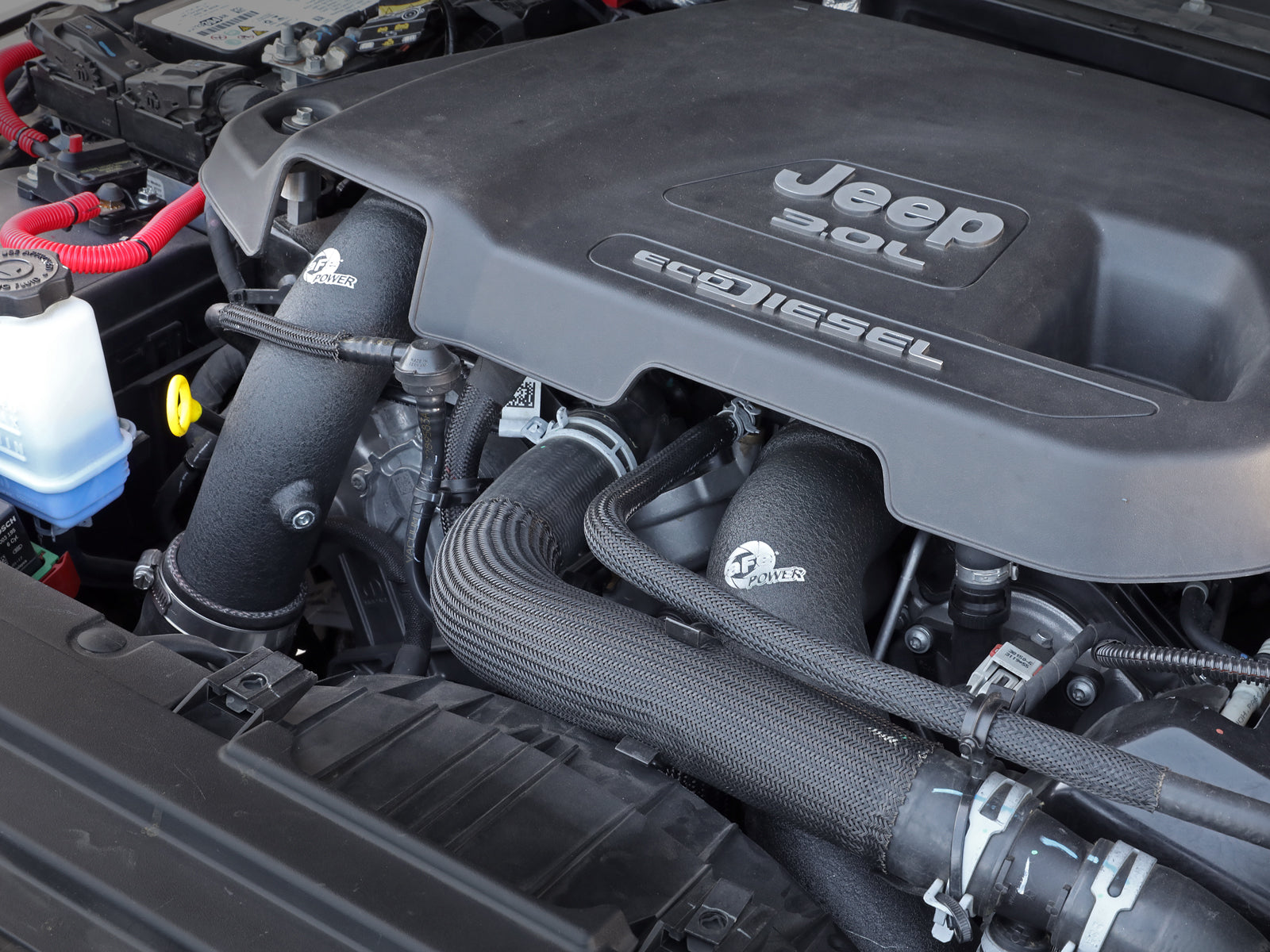 aFe BladeRunner Black 3in Intercooler Pipe Kit | Jeep Wrangler V6-3.0L (20-21) (46-20434-B)