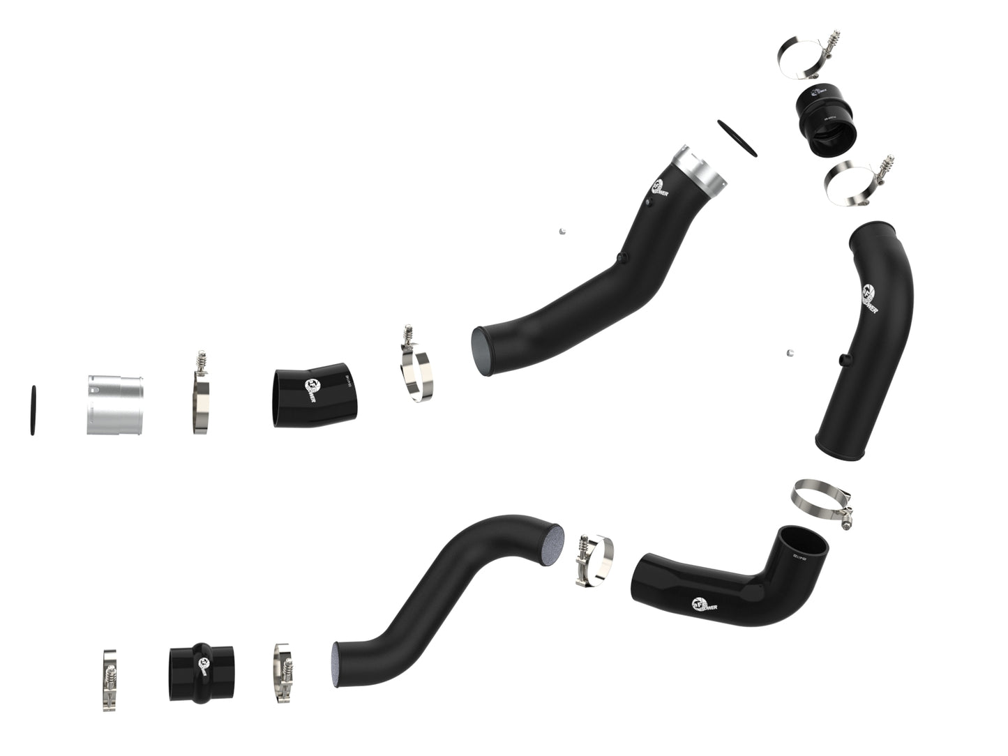aFe BladeRunner 3in Aluminum Charge Pipe Kit | GM Diesel Trucks V8 6.6L L5P (20-21) (46-20444-B)