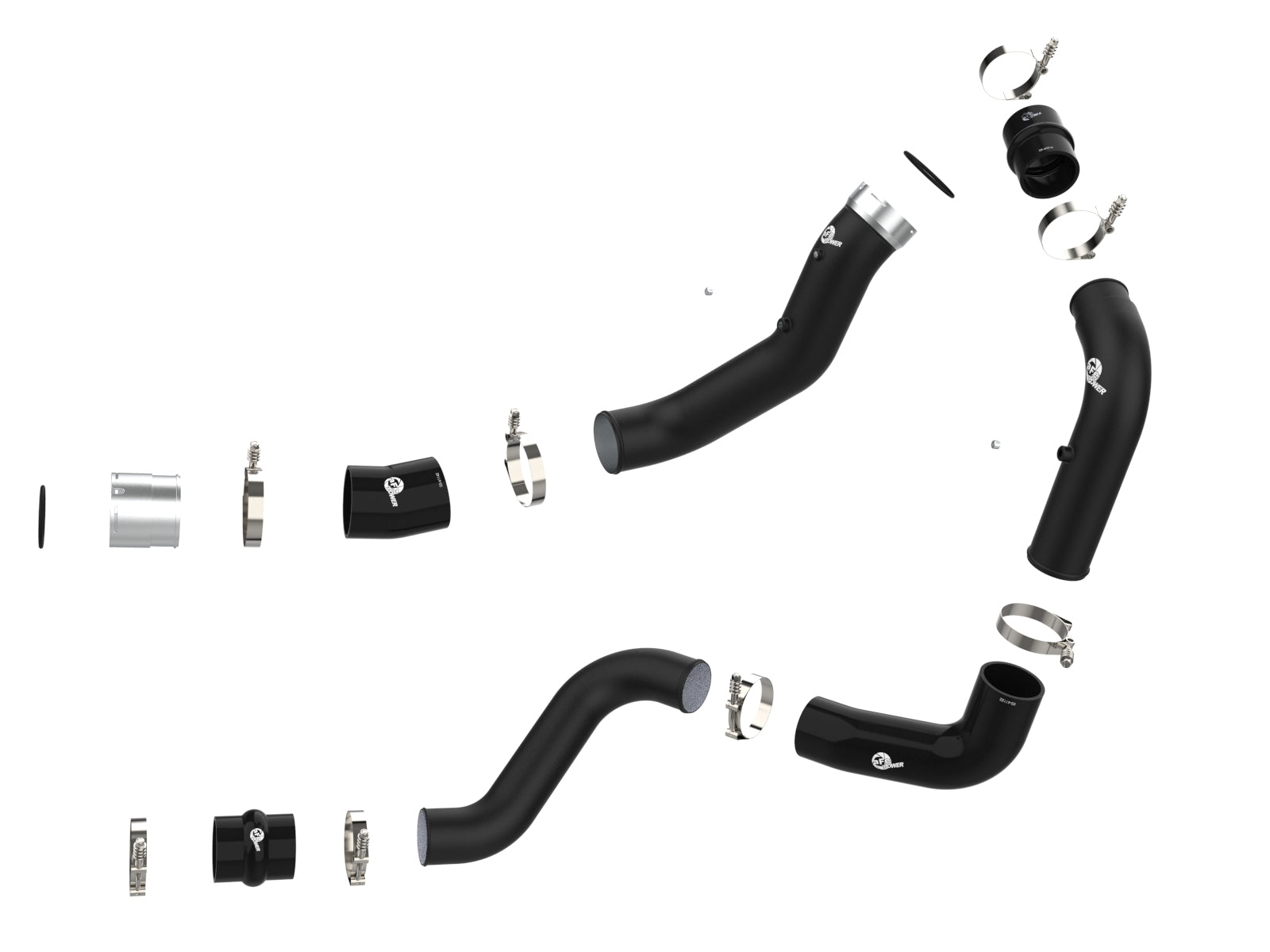 aFe BladeRunner 3in Aluminum Charge Pipe Kit | GM Diesel Trucks V8 6.6L L5P (20-21) (46-20444-B)